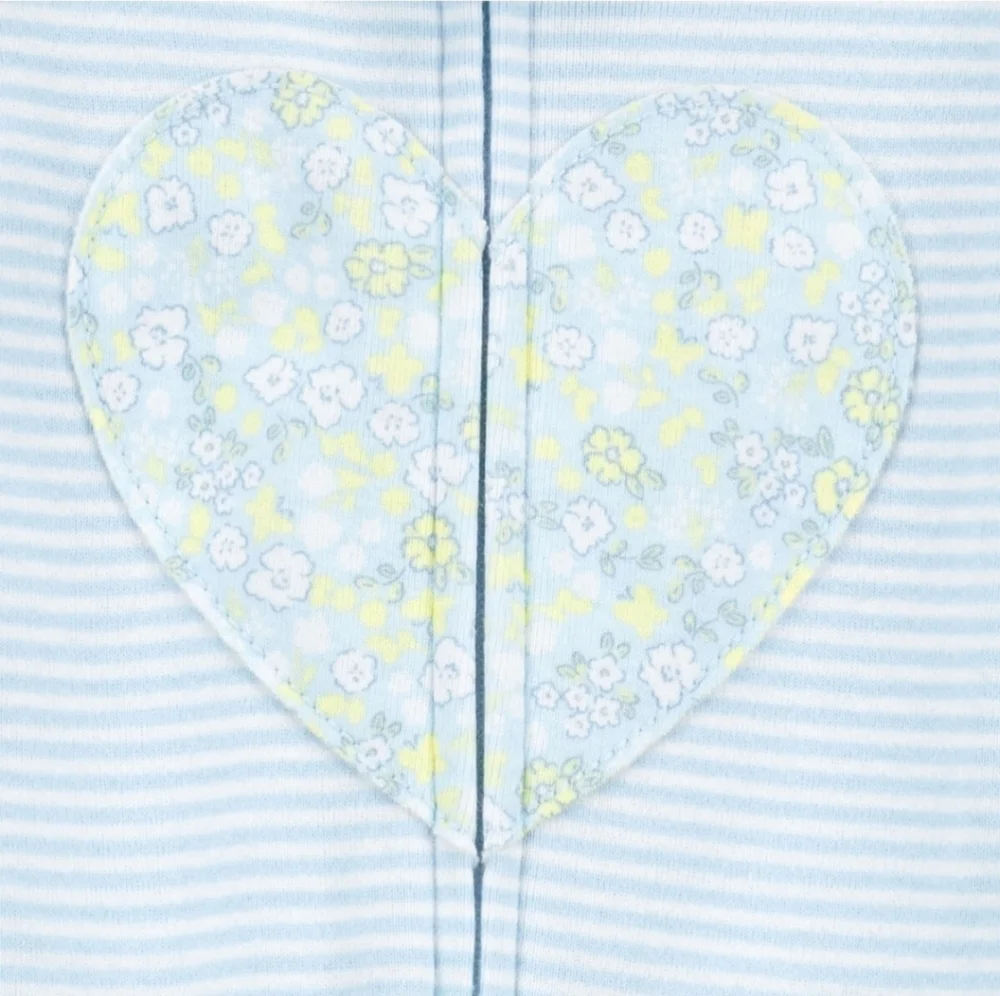 Carter's Blue Striped W Heart PJ -Size 4T NWT